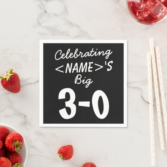 Servilleta De Papel Toallas personalizadas de papel negro en los 30 añ (In situ)