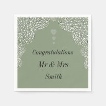 Toallas personalizadas inusuales del boda