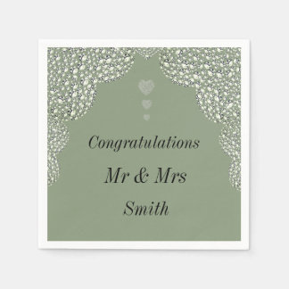 Servilleta De Papel Toallas personalizadas inusuales del boda