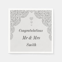 Toallas personalizadas inusuales del boda