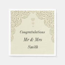 Servilleta De Papel Toallas personalizadas inusuales del boda