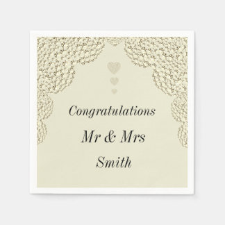 Servilleta De Papel Toallas personalizadas inusuales del boda