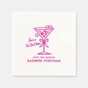 Servilleta De Papel Toallas personalizadas Martini a los 19 años