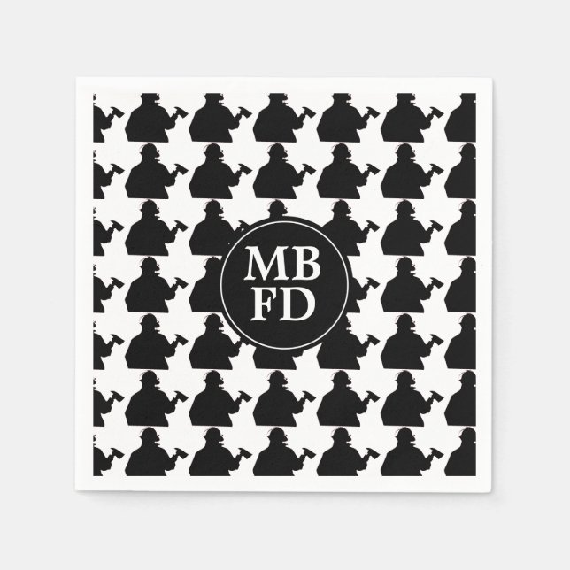 Servilleta De Papel Toallas personalizadas para bomberos (Anverso)