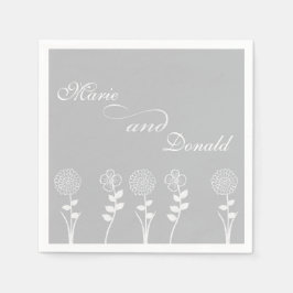 Servilleta De Papel Toallas personalizadas para el aniversario de plat