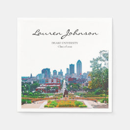 Servilleta De Papel Toallas personalizadas para graduación Iowa