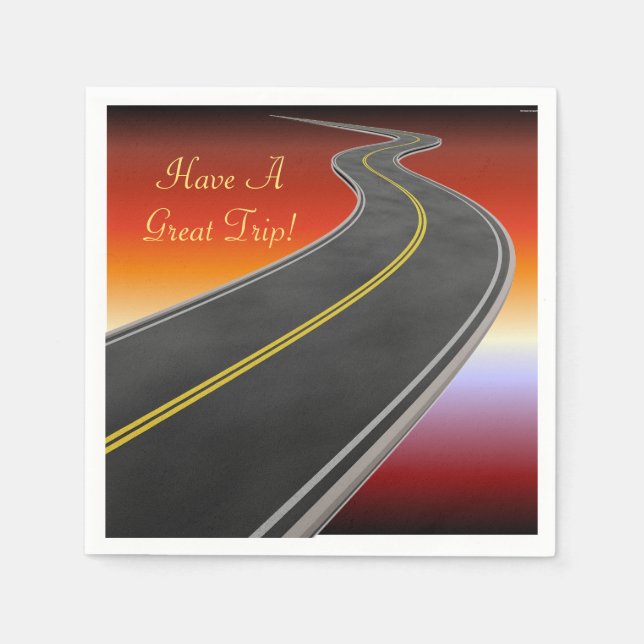 Servilleta De Papel Toallas personalizadas para la autopista Sunset de (Anverso)