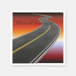 Servilleta De Papel Toallas personalizadas para la autopista Sunset de