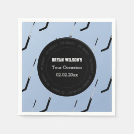 Servilleta De Papel Toallas personalizadas Tema del hockey sobre hielo