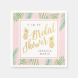 Servilleta De Papel Toallas personalizadas Tropical Bridal Shower