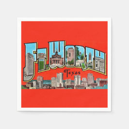 Servilleta De Papel Toallas postales de Fuerte Vintage de Texas