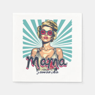 Servilleta De Papel Toallas Retro Mama Pop (7) personalizadas