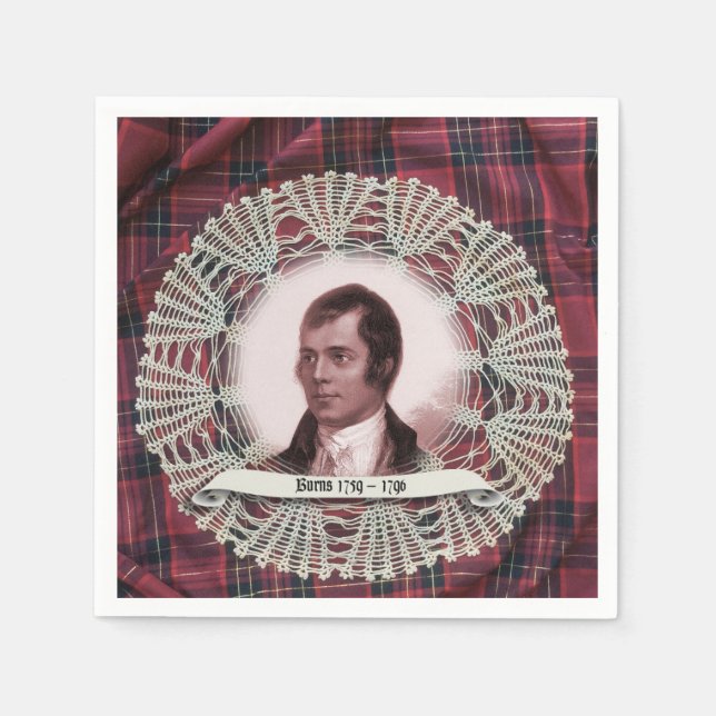 Servilleta De Papel Toallas Robbie Burns Highland (Anverso)