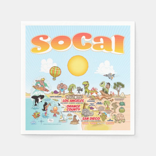 Servilleta De Papel Toallas SoCal (Anverso)