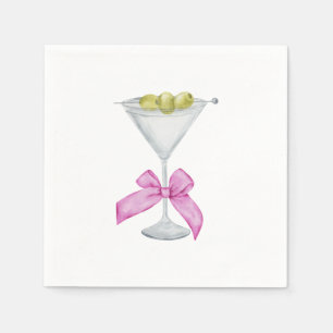 Servilleta De Papel Toallas sucias de cóctel Martini