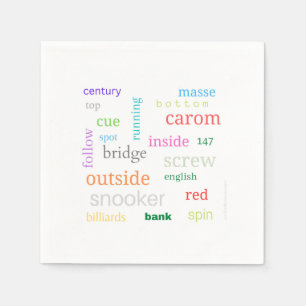 Servilleta De Papel Toallas temáticas de Billiards