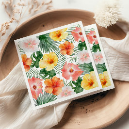 Servilleta De Papel Toallas tropicales de la Fiesta de Cumpleaños de H