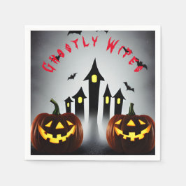 Servilleta De Papel Toallitas Fantasmales Calabaza de Halloween espelu