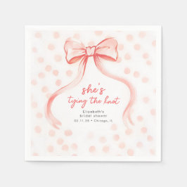 Servilleta De Papel Tocado de Rosa Rosado Caprichoso Minimalista Despe