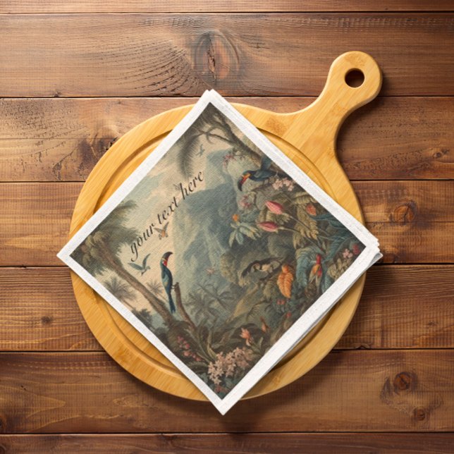 Servilleta De Papel Tocadores botánicos y personalizable floral de épo (Subido por el creador)