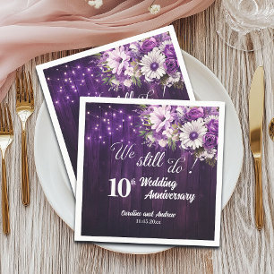 Servilleta De Papel Todavía hacemos luces de cuerda para aniversario d