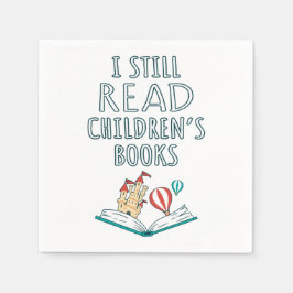 Servilleta De Papel Todavía leo libros para niños II