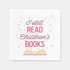 Servilleta De Papel Todavía leo libros para niños III