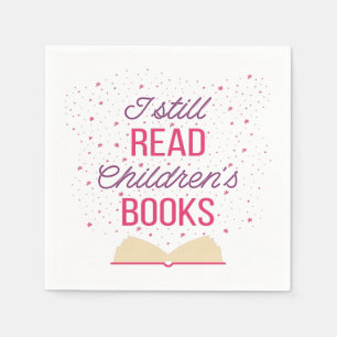 Servilleta De Papel Todavía leo libros para niños III