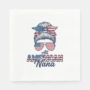 Servilleta De Papel Todo diseño vectorial de Nana Patriótica Americana