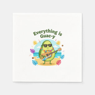 Servilleta De Papel Todo es divertido con guac Aguacate Chiste de pl