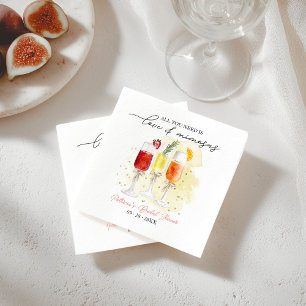 Servilleta De Papel Todo lo que necesitas es amor y mimosas: Desayuno