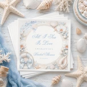 Servilleta De Papel Todo lo que veo es amor Regalo de Ducha de Novia C