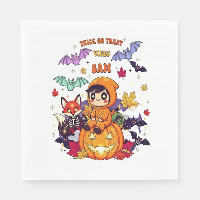 Servilleta De Papel Todo Reservado Para Halloween Teacher Ghost (Anverso)