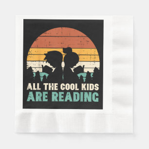 Servilleta De Papel Todos los niños están leyendo el libro de lectura