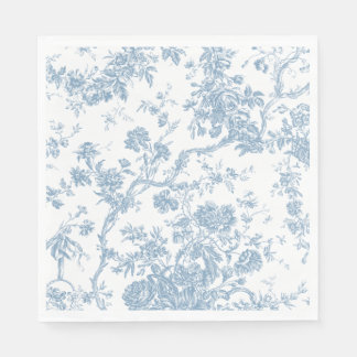 Servilleta De Papel Toile azul de Jouy Paper Napkin