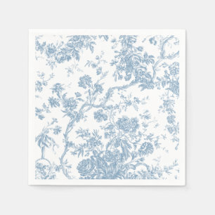 Servilleta De Papel Toile azul de Jouy Paper Napkin