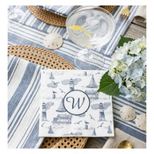 Toile Costero Personalizado | Preppy Náutico 