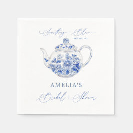 Servilleta De Papel Toile de Boda de Algo Azul 