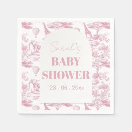 Servilleta De Papel Toile de Jouy Baby Shower