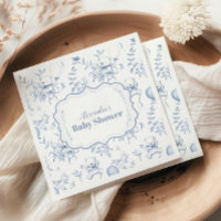 Toile De Jouy Bear Baby Shower