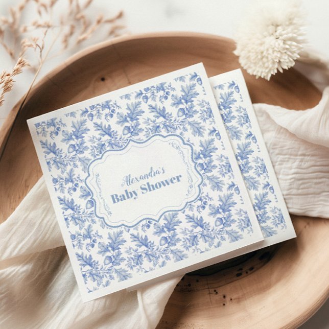 Servilleta De Papel Toile De Jouy Woodland Baby Shower (Subido por el creador)