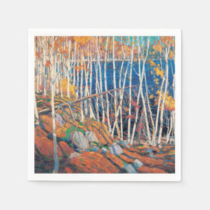 Servilleta De Papel Tom Thomson Pintando en la tierra del norte de Ont