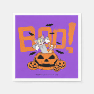 Servilleta De Papel Tom y Jerry Feliz Boo de Halloween
