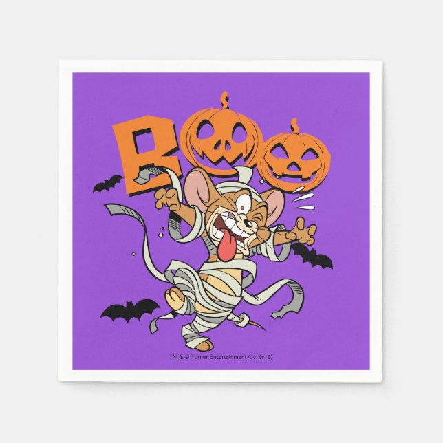 Servilleta De Papel Tom y Jerry | Jerry es tan asustado (Anverso)