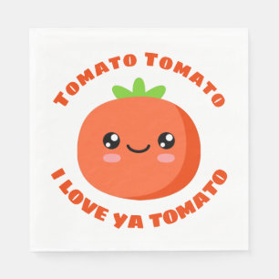 Servilleta De Papel Tomate tomate te amo tomate