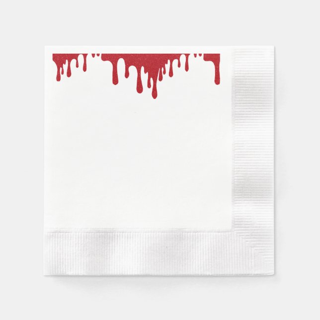 Servilleta De Papel Tomato Red Drip Party Paper Napkin – Customizable (Anverso)