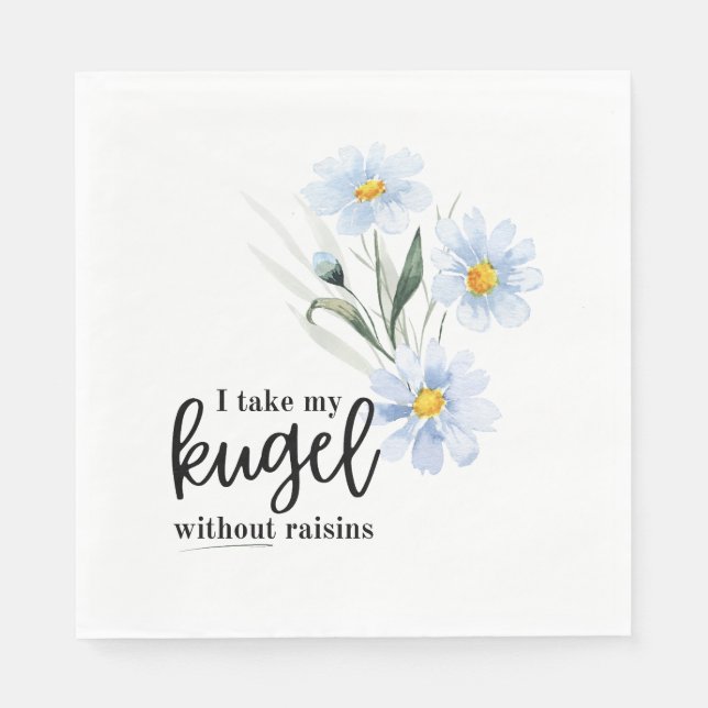 Servilleta De Papel Tomo mi Kugel sin Raisins (Anverso)