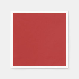 Servilleta De Papel Tono de color sólido rojo de ladrillo de fuego