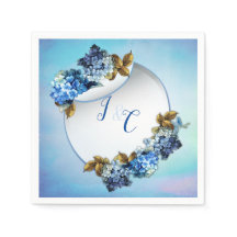 Tonos de las Hydrangeas de las acuarelas azules