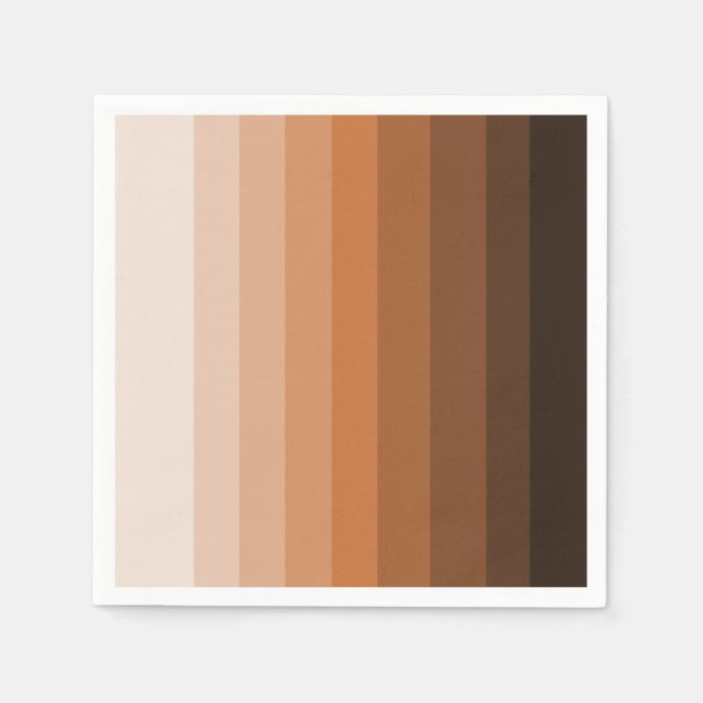 Servilleta De Papel Tonos de las servilletas de papel marrón (Anverso)